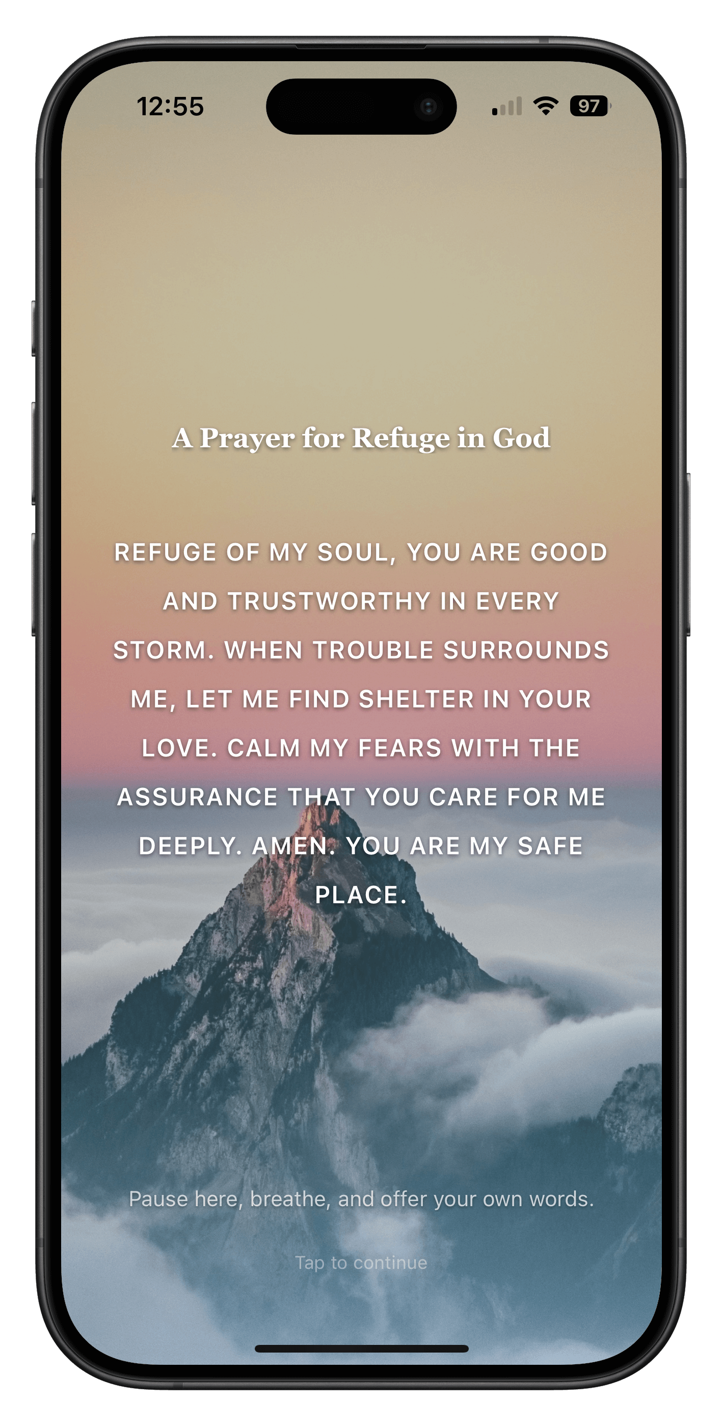 A prayer for right now.